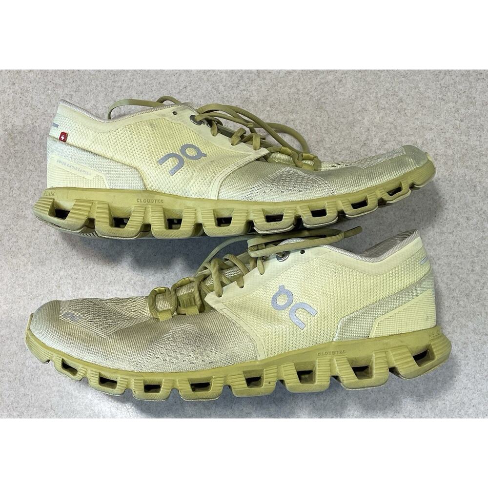 On Cloud Running Helion CloudTec Women’s Size 10 Neon Yellow Sneakers Shoes - Picture 6 of 12